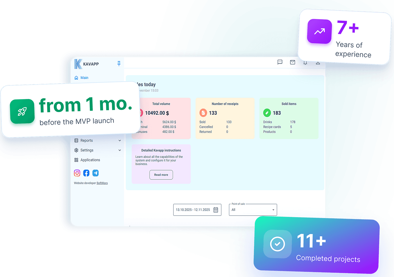 Full-cycle web and mobile product development